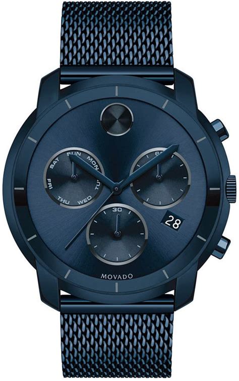 blue movado watches for men.